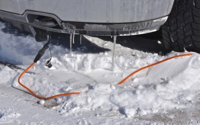 Car's block heater is plugged un through extension cord