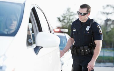 Police Officer Touch a Car